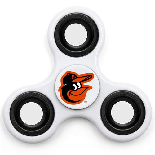 MLB Baltimore Orioles 3 Way Fidget Spinner I47 - White